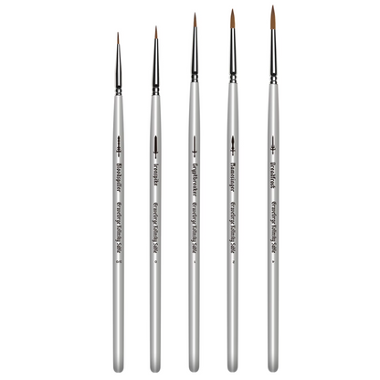 Graveforge The Five Blades - 5-Piece Miniature Painting Brush Set (Kolinsky Sable)
